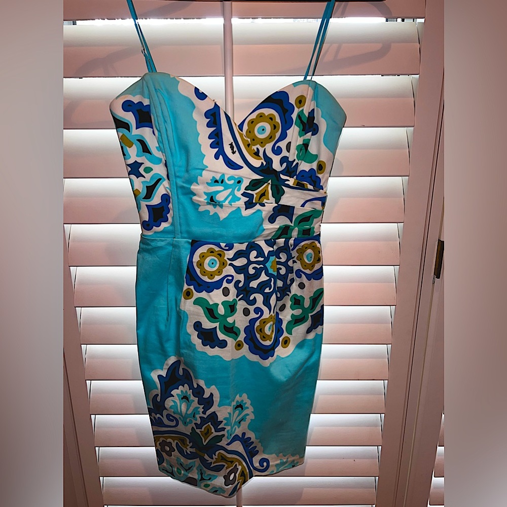 Hale Bob Floral Strapless Dress!